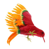 Maxbell Simulation Feathered Flying Birds Taxidermy Home Garden Decor Ornament red - Aladdin Shoppers