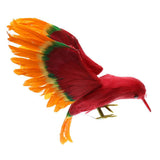 Maxbell Simulation Feathered Flying Birds Taxidermy Home Garden Decor Ornament red - Aladdin Shoppers