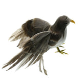 Maxbell Simulation Feathered Flying Birds Taxidermy Home Garden Decor Ornament grey - Aladdin Shoppers