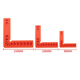 Maxbell 2x 90 Deg L Shape Square Right Angle Clamps Corner Clamping Ruler Plastic