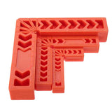 Maxbell 2x 90 Deg L Shape Square Right Angle Clamps Corner Clamping Ruler Plastic