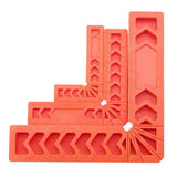 Maxbell 2x 90 Deg L Shape Square Right Angle Clamps Corner Clamping Ruler Plastic