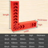 Maxbell 2x 90 Deg L Shape Square Right Angle Clamps Corner Clamping Ruler Plastic