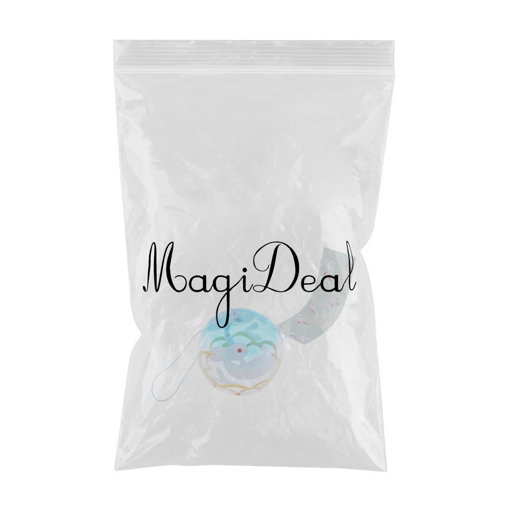 Maxbell Maxbell 7x8cm Japanese Style Glass Windchime Hanging Decor Home Glass Wind Bells 2#