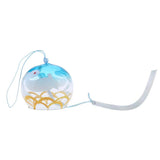 Maxbell 7x8cm Japanese Style Glass Windchime Hanging Decor Home Glass Wind Bells 2# - Aladdin Shoppers
