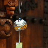Maxbell 7x8cm Japanese Style Glass Windchime Hanging Decor Home Glass Wind Bells 2# - Aladdin Shoppers