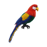 Maxbell Realistic Parrot Artificial Feather Bird Animal Ornament Garden Decor Red B - Aladdin Shoppers