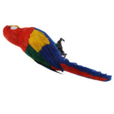 Maxbell Realistic Parrot Artificial Feather Bird Animal Ornament Garden Decor Red B - Aladdin Shoppers