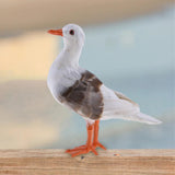 Maxbell 2Pc Simulated Seagull Artificial Bird Vivid Garden Home Decor Props Ornament