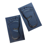Maxbell 2 Pair Human Feet Footprints Stepping Stone Footprint Concrete Mold Garden