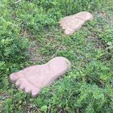Maxbell 2 Pair Human Feet Footprints Stepping Stone Footprint Concrete Mold Garden