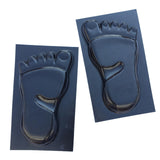 Maxbell 2 Pair Human Feet Footprints Stepping Stone Footprint Concrete Mold Garden