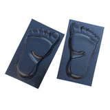Maxbell 2 Pair Human Feet Footprints Stepping Stone Footprint Concrete Mold Garden