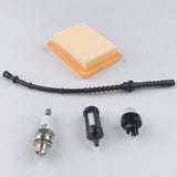 Maxbell Air Filter Fuel Filter &Choke Lever Knob for STIHL FS120 FS200 FS250 FS300