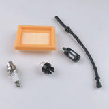 Maxbell Air Filter Fuel Filter &Choke Lever Knob for STIHL FS120 FS200 FS250 FS300