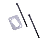 Maxbell 4 Sets Muffler Gasket Bolts for HUSQVARNA 351 350 345 340 353 346XP Chainsaw