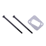 Maxbell 4 Sets Muffler Gasket Bolts for HUSQVARNA 351 350 345 340 353 346XP Chainsaw
