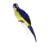 Maxbell 2x Handmade Parrot Garden Statue Macaw Figurines Landscape Ornament Props