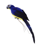 Maxbell 2x Handmade Parrot Garden Statue Macaw Figurines Landscape Ornament Props