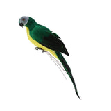 Maxbell 2x Handmade Parrot Garden Statue Macaw Figurines Landscape Ornament Props