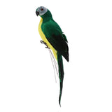 2cs Realistic Macaw Parrot Artificial Feather Bird Animal Ornament Toys