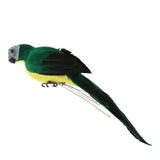 Maxbell 2x Handmade Parrot Garden Statue Macaw Figurines Landscape Ornament Props