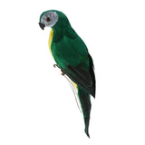Maxbell 2x Handmade Parrot Garden Statue Macaw Figurines Landscape Ornament Props