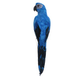 2Pcs Realistic Macaw Parrot Artificial Feather Bird Animal Ornament Kids Toy