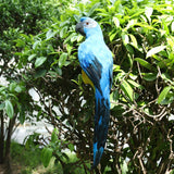 2Pcs Realistic Macaw Parrot Artificial Feather Bird Animal Ornament Kids Toy