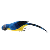 2Pcs Realistic Macaw Parrot Artificial Feather Bird Animal Ornament Kids Toy