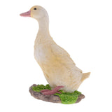 Maxbell 2pcs Garden Gift Farm Resin Animal Ornament Pond Water Standing Duck M
