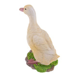 Maxbell 2pcs Garden Gift Farm Resin Animal Ornament Pond Water Standing Duck M