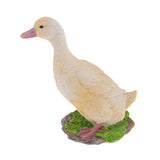 Maxbell 2pcs Garden Gift Farm Resin Animal Ornament Pond Water Standing Duck M
