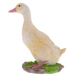 Maxbell 2pcs Garden Gift Farm Resin Animal Ornament Pond Water Standing Duck M