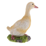 Maxbell 2pcs Garden Gift Farm Resin Animal Ornament Pond Water Standing Duck S