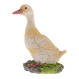 Maxbell 2pcs Garden Gift Farm Resin Animal Ornament Pond Water Standing Duck S