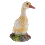 Maxbell 2pcs Garden Gift Farm Resin Animal Ornament Pond Water Standing Duck S