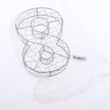 Maxbell Iron Wire Wreath Frame Succulent Pot Metal Planter Plant Holder Art Number 8 - Aladdin Shoppers