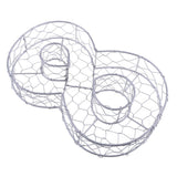 Maxbell Iron Wire Wreath Frame Succulent Pot Metal Planter Plant Holder Art Number 8 - Aladdin Shoppers