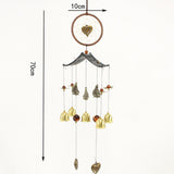 Maxbell Metal Wind Chime Lucky Bells Home Outdoor Garden Hanging Decor #5 Heart - Aladdin Shoppers