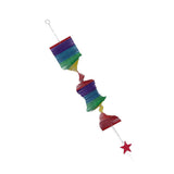 Maxbell 2Pc Rainbow Color Spiral Wind Twister Garden Park Tent Charm Hanging Spinner