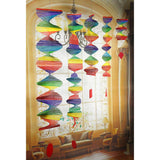 Maxbell 2Pc Rainbow Color Spiral Wind Twister Garden Park Tent Charm Hanging Spinner