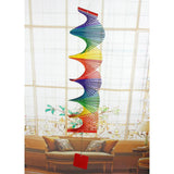Maxbell 2Pc Rainbow Color Spiral Wind Twister Garden Park Tent Charm Hanging Spinner