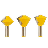 Maxbell 12-Multi-Sides Carbide Glue Joint Router Bit Woodworking Cutter 1/2 Shank 3 - Aladdin Shoppers