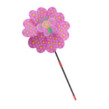 Maxbell Single Pinwheel Flower Shape Windmill Wind Spinner Garden Decor Toys Pink - Aladdin Shoppers