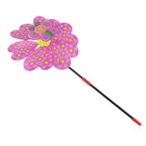 Maxbell Single Pinwheel Flower Shape Windmill Wind Spinner Garden Decor Toys Pink - Aladdin Shoppers