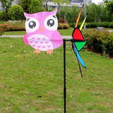 Maxbell 3D Animal Windmill Wind Rotator Whirligig Yard Garden Decor Kids Toy Owl - Aladdin Shoppers