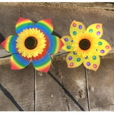 Maxbell Hot 3D Large Sun Flower Windmill Wind Spinner Whirligig Yard Garden Decor 2# - Aladdin Shoppers