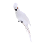 Maxbell 2pcs Artificial Parrot Bird Realistic Home Decor Budgie Taxidermy