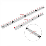 Maxbell 2xAluminium Alloy Rail Miter Bar Slider Table Saw Gauge Rod Woodworking 450mm